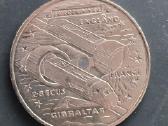 Gibraltaras 1993 2.8 ecus Eurotunelis Cu-ni