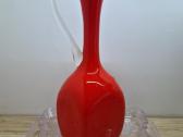 Mid cent. (60-70m) Florencija raudon. stikl. vaza