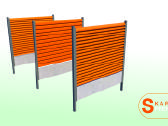 Skardinės tvoros per 5 d.d. storis 0.5mm/0.7mm.