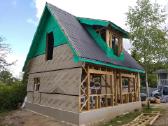 Medinių karkasinių ir Sip skydų namų statyba - nuotraukos Nr. 11