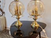 Vintažinės Art Nouveau žalvarinės stalo lempos - nuotraukos Nr. 6