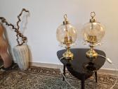 Vintažinės Art Nouveau žalvarinės stalo lempos - nuotraukos Nr. 24