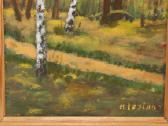 Kartonas, Aliejus?, Latvija, 29x42 см kaina 12 eur - nuotraukos Nr. 2