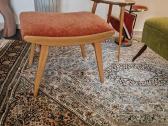 Vintažinis Mid Century bukmedžio pufas - nuotraukos Nr. 11