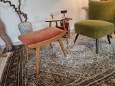 Vintažinis Mid Century bukmedžio pufas - nuotraukos Nr. 12