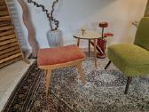 Vintažinis Mid Century bukmedžio pufas - nuotraukos Nr. 17