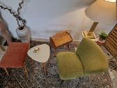 Vintažinis Mid Century bukmedžio pufas - nuotraukos Nr. 20