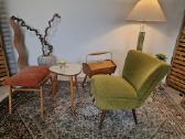 Vintažinis Mid Century bukmedžio pufas - nuotraukos Nr. 21