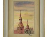"Riga" (Popierius, pastelė, tušas?), Latvija, - nuotraukos Nr. 2