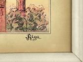 "Riga" (Popierius, pastelė, tušas?), Latvija, - nuotraukos Nr. 4