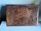Kietmedžio drožinėta dėžutė 30x20x8 cm - nuotraukos Nr. 2