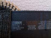 Asos juodas šiaudinis diržas su rotango sagtimi - nuotraukos Nr. 6