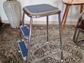 Vintažinės Mid Century plieninės kopetėlės/kėdė - nuotraukos Nr. 6