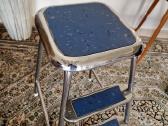 Vintažinės Mid Century plieninės kopetėlės/kėdė - nuotraukos Nr. 17