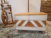 Vintažinis Mid Century pufas/daiktadėžė - nuotraukos Nr. 9
