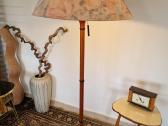 Vintažinis Mid Century tikmedžio toršeras - nuotraukos Nr. 19