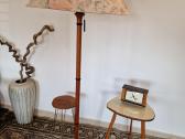 Vintažinis Mid Century tikmedžio toršeras - nuotraukos Nr. 27