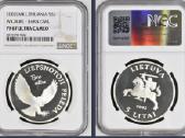 Lb 5 2002 m priginė 5 Lt moneta Liepsnotoji Pelėda