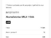 Akumuliatorius Landport Vrla110ah - nuotraukos Nr. 2