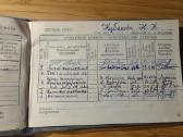 Vilniaus universiteto Studijų knygelė 1973 - nuotraukos Nr. 5