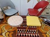 Vintažinės Mid century kėdės ir pufai - nuotraukos Nr. 25