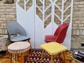 Vintažinės Mid century kėdės ir pufai - nuotraukos Nr. 35