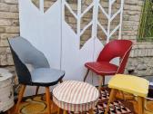 Vintažinės Mid century kėdės ir pufai - nuotraukos Nr. 36