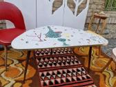 Vintažinis Mid Century keramikinis kavos staliukas - nuotraukos Nr. 26