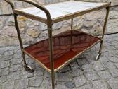 Vintažinis Mid Century žalvarinis staliukas/baras - nuotraukos Nr. 10