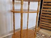 Vintažinė Mid Century ąžuolinė maža etažerė - nuotraukos Nr. 5