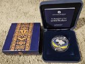 Sidabrinė moneta skirta Ukrainos kovai už laisvę