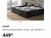 Ikea Malm dvigulė lova - nuotraukos Nr. 2