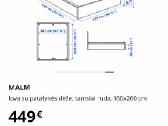 Ikea Malm dvigulė lova - nuotraukos Nr. 4