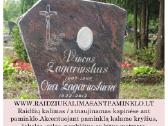 Raidžių kalimas / Kalu raides kapinėse