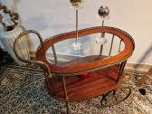 Antikvarinis Art Deco žalvario staliukas/servantas - nuotraukos Nr. 2