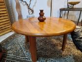 Vintažinis Mid Century tikmedžio masyvo staliukas - nuotraukos Nr. 12