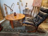 Vintažinis Mid Century tikmedžio masyvo staliukas - nuotraukos Nr. 15