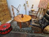 Vintažinis Mid Century tikmedžio masyvo staliukas - nuotraukos Nr. 18
