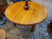 Vintažinis Mid Century tikmedžio masyvo staliukas - nuotraukos Nr. 19