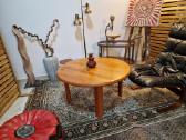 Vintažinis Mid Century tikmedžio masyvo staliukas - nuotraukos Nr. 20