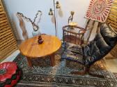 Vintažinis Mid Century tikmedžio masyvo staliukas - nuotraukos Nr. 27