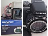 Foto aparatas Olympus ir povandeninis dėklas