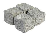 Granitinės trinkelės šviesiai pilkos 10x10x10 cm
