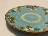 Unikali antikvarinė Sarreguemines Majolica lėkštė - nuotraukos Nr. 2