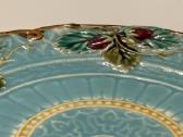 Unikali antikvarinė Sarreguemines Majolica lėkštė - nuotraukos Nr. 3