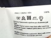 Juoda lininė moteriška suknelė su kišenėmis viduj - nuotraukos Nr. 10