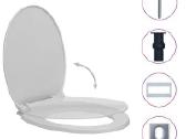 Klozeto sėdynė su soft-close mechanizmu, vidaxl