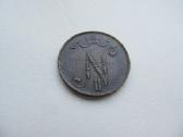 5 pennia , Suomija Rusija , 1907,1908,1911, 1915 - nuotraukos Nr. 6