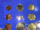 Belgija Euro monetų rinkinys 2001 Unc