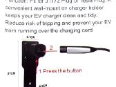 Tesla Nacs įkrovimo laido ir kištuko laikiklis - nuotraukos Nr. 7